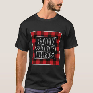T-shirt Fitness Top Back Body Hurts Exercice Citation Trav