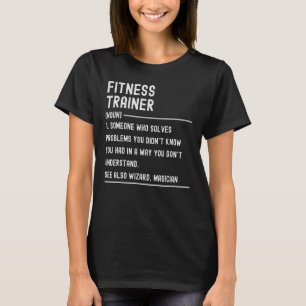 T-shirt Fitness Trainer Définition Chemises Drôle Titre de