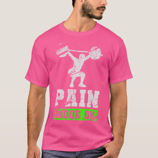 T-shirt Fitness Workout Gym Bodybuilder Mode de douleur su