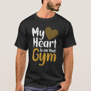 T-shirt Fitness Workout Maman Papa Mon Coeur Est Sur Cette