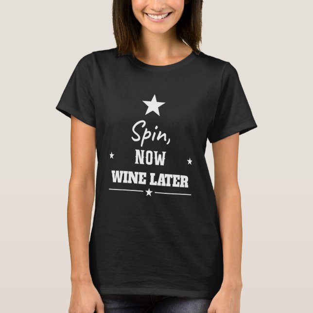 T-shirt Fitness Workout Now Vin Plus Tard Sassy Sarcastiqu (Devant)