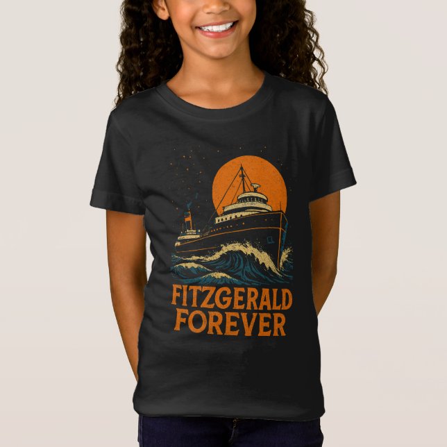 T-Shirt Fitzgerald Forever – Hommage à la tempête rétro Vo (Devant)