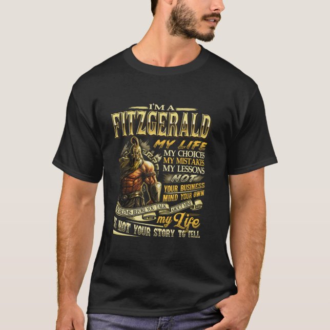 T-shirt FITZGERALD Nom de famille FITZGERALD Nom de famill (Devant)