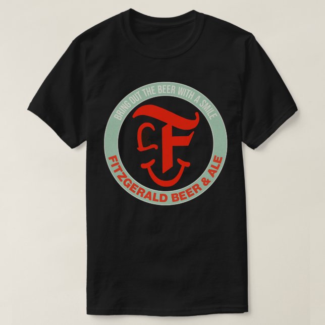 T-shirt Fitzgerald Retro Defunct Beer Ale (Design devant)