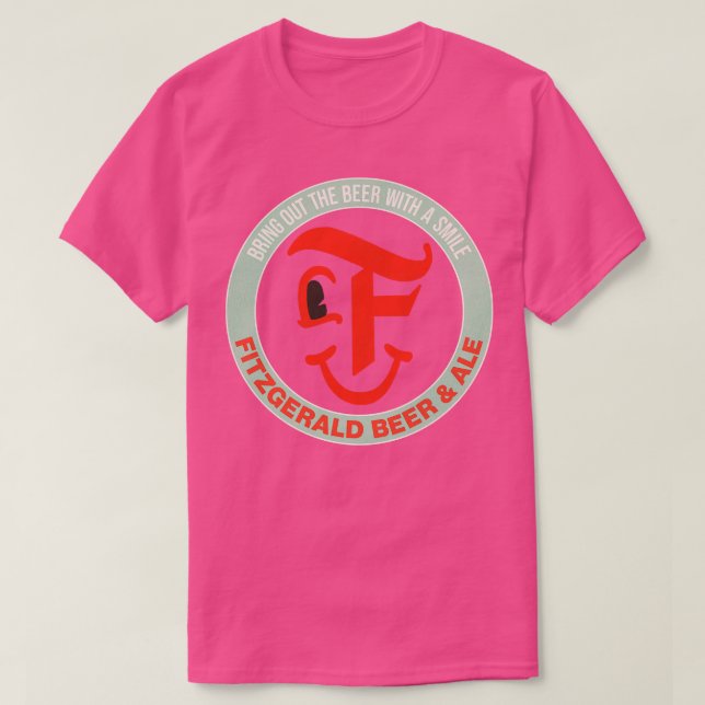 T-shirt Fitzgerald Retro Defunct Beer Ale (Design devant)