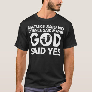 T-shirt FIV Nature Drôle A Dit Non Science A Dit Peut-Être