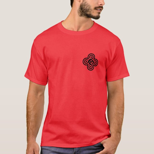 T-shirt Five Fold Knot een Wolf funny funny (Devant)