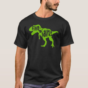 T-shirt Fiveasaurus Anniversaire Dinosaur 5ème Anniversair