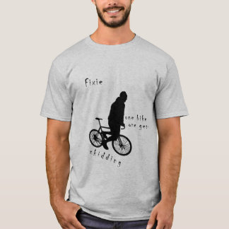 T-shirt Fixie - un dérapage de vitesse du vélo un