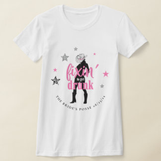 T-shirt Fixin' The Posse Disco Enterrement de Vie de Jeune