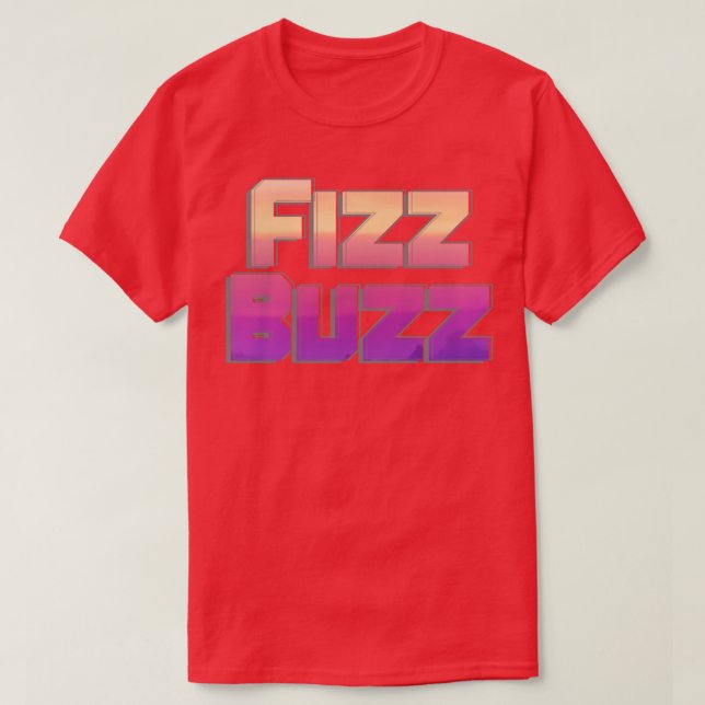 T-shirt Fizz Buzz (Design devant)