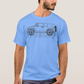 T-shirt FJ Cruiser car dimensions