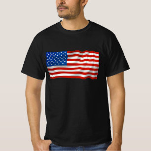 T-shirt FJB patriotique American Flag Lettres Drôle