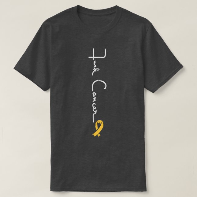T-shirt Fk Enfance Cancer Ribbon Sensibilisation Hommes W (Design devant)