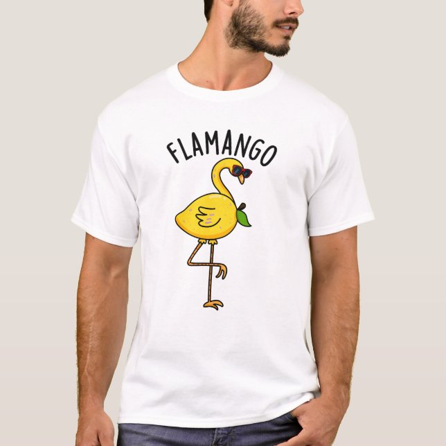 T-shirt Fla-mangue Funny Flamant rose Pun (Devant)
