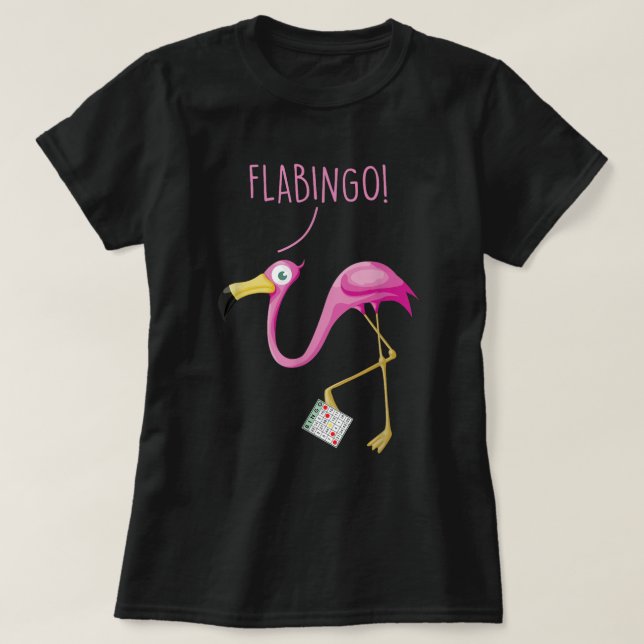 T-shirt Flabingo ! Lucky Player Bingo Player Addict de Bin (Design devant)