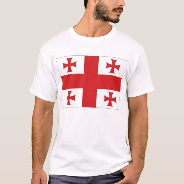 T-shirt Flaf de la Géorgie (Devant)