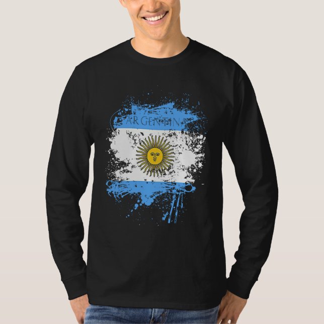 T-shirt Flag Argentina Nationality State South America (Devant)