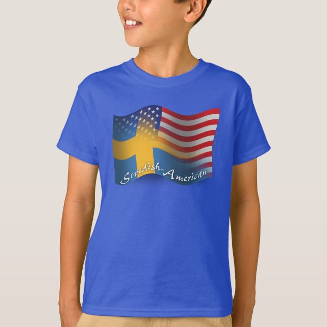 T-shirt Flag de Swedish-American (Devant)