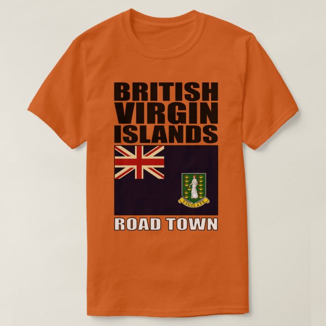 T-shirt Flag des îles Vierges britanniques (Design devant)