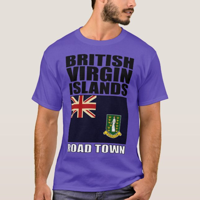 T-shirt Flag des îles Vierges britanniques (Devant)