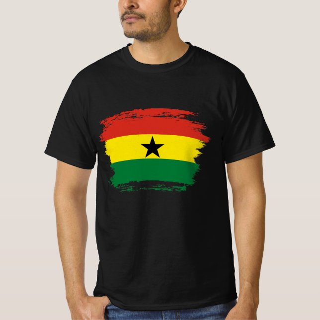 T-shirt Flag du Ghana (Devant)