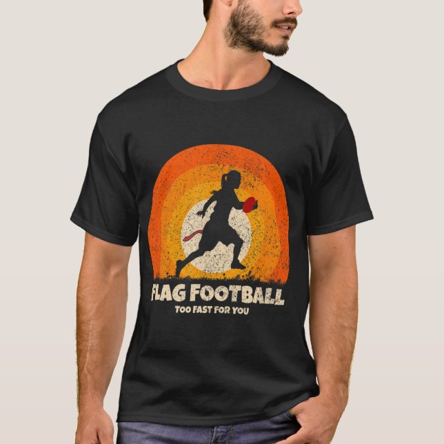 T-shirt Flag Football Girls Women Fast pour vous sur le pi (Devant)
