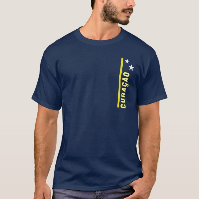 T-shirt Flag of Curaçao (Devant)