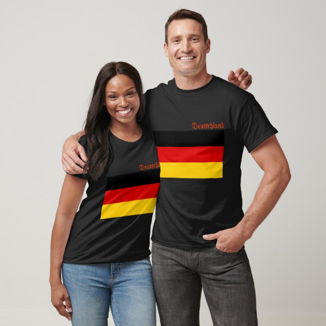 T-shirt Flag of Germany custom-cut  (Unisexe)