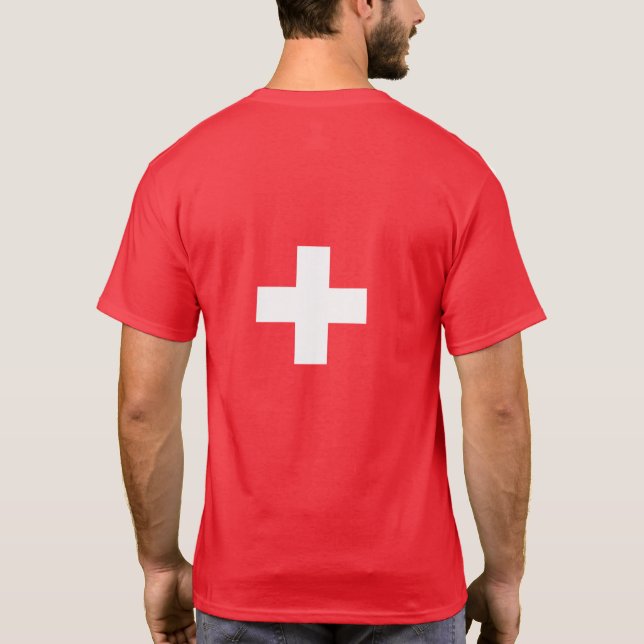 T-shirt Flag of Switzerland - Suisse - Suisse - Svizzera (Dos)