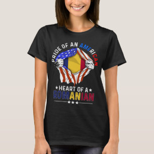 T-shirt Flag romanian