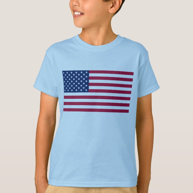 T-shirt FLAG_USA, 4 juillet Fête de l'Indépendance (Devant)