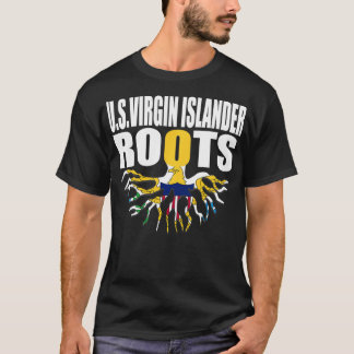 T-shirt Flagcastle US Virgin Islander Roots Flag Pride Gif