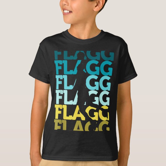 T-shirt Flagg Basketball Inspirer les sports de ventilateu (Devant)
