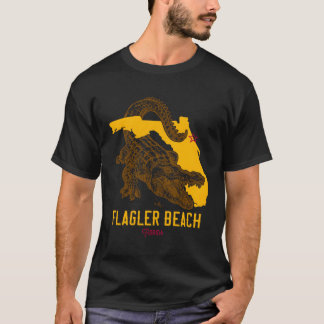 T-shirt Flagler Beach Floride Fl Aligator Surf de vacances