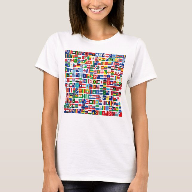 T-shirt Flags de la nation World All Countries (Devant)