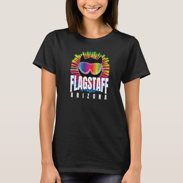 T-shirt Flagstaff Cool Chat w Lunettes de ski Flagstaff Ar (Devant)