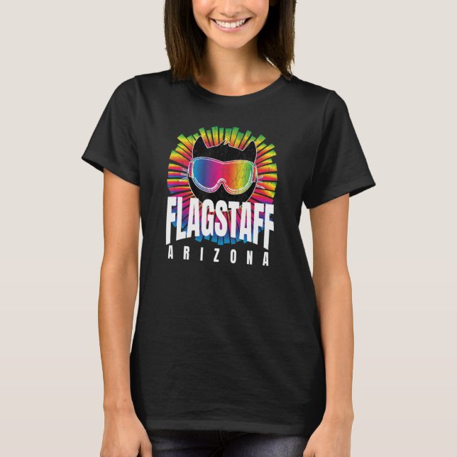 T-shirt Flagstaff Cool Chat w Lunettes de ski Flagstaff Ar (Devant)
