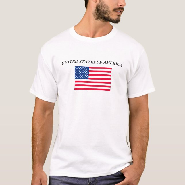 T-shirt flagus, ETATS-UNIS D'AMÉRIQUE (Devant)