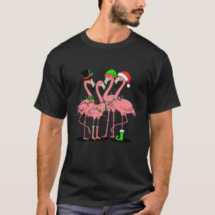 T-shirt Flamant Joyeux Noël Drôle Cadeau pour l'amant de f