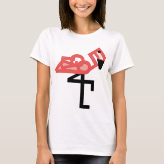 T-SHIRT FLAMANT ROSE