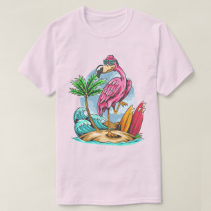 T-shirt Flamant rose