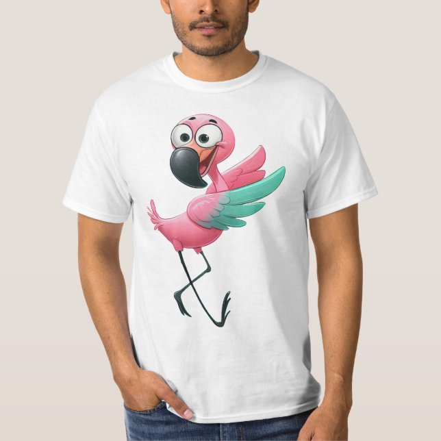 T-shirt Flamant rose 12 (Devant)