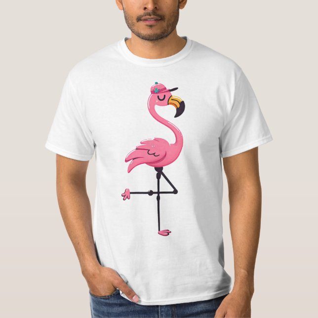 T-SHIRT FLAMANT ROSE 2 (Devant)