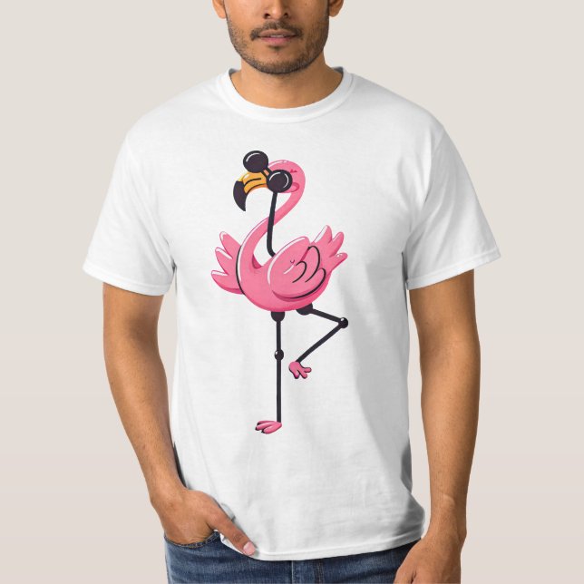 T-SHIRT FLAMANT ROSE 3 (Devant)