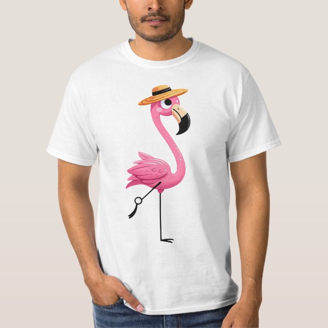 T-SHIRT FLAMANT ROSE 4 (Devant)