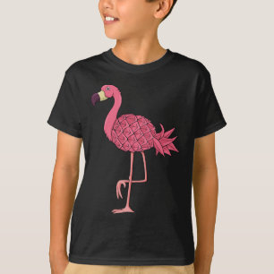 T-shirt Flamant Rose Ananas Vacances Hawaï Été Hommes