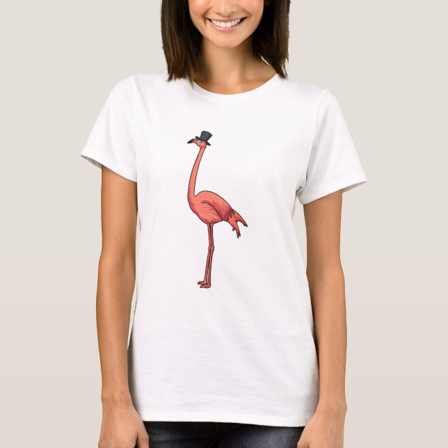 T-shirt Flamant rose avec Casquette (Devant)