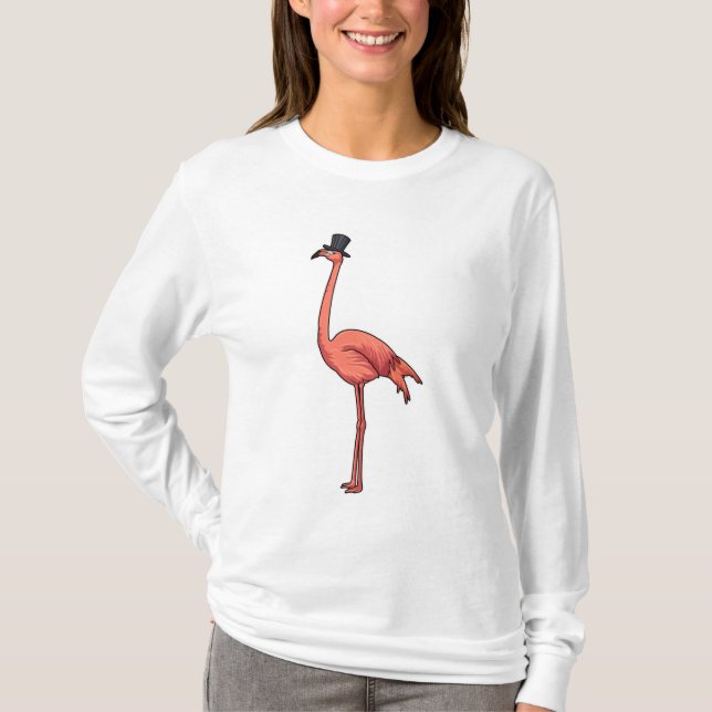 T-shirt Flamant rose avec Casquette (Devant)