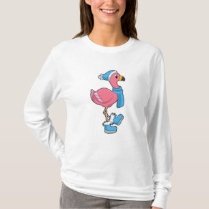 T-shirt Flamant rose avec Ecarf & Casquette